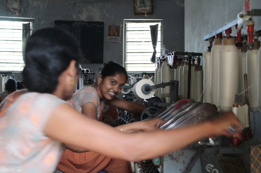 Spinning khadi yarn, Gujarat | credit: Arvind Ltd